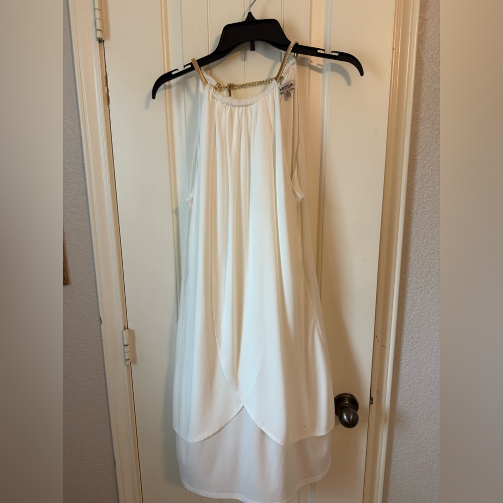 Kensie White Halter Dress